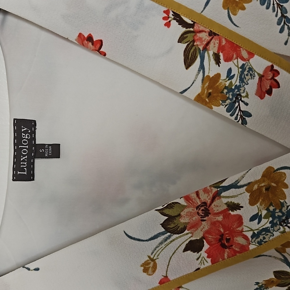 NWT Macy's Luxology Maxi floral dress size S - Picture 3 of 7